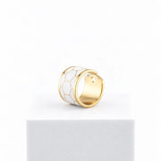 Black &amp; White ring h 1.5 cm n. 5