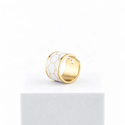 Black &amp; White ring h 1.5 cm n. 5