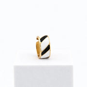 Anillo Blanco y Negro 1 cm de alto n.º 14
