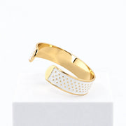 Bracciale bianco Puntini cm 1,5 cm