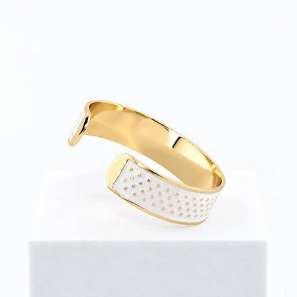 Bracciale bianco Puntini cm 1,5 cm