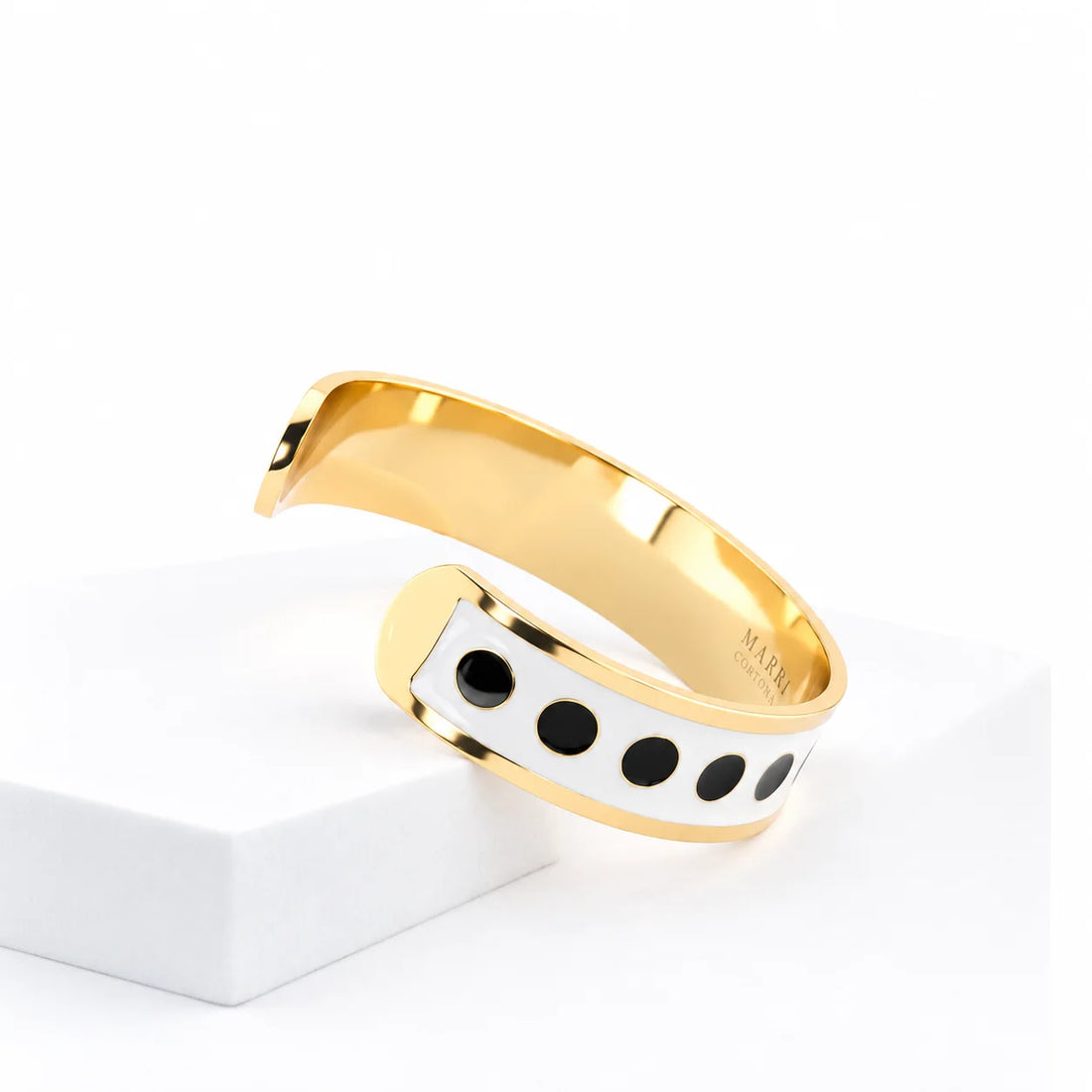 Black &amp; White bracelet h 1.5 cm n.15