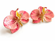 Orecchini Orchidea Rosa Antico