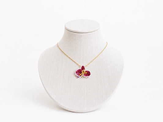 Burgundy Orchid Choker Size 2cm
