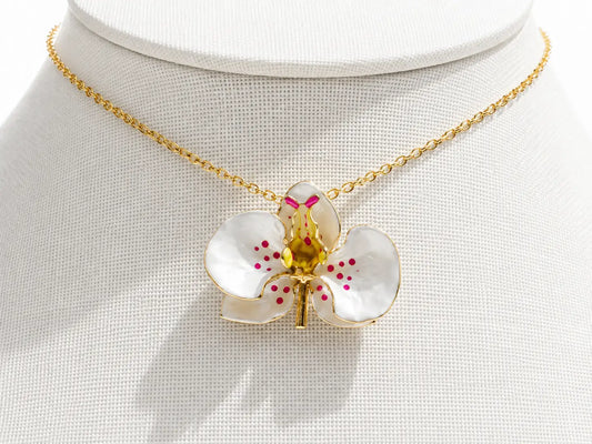 'Antique Pink' Orchid Choker, size 4 cm