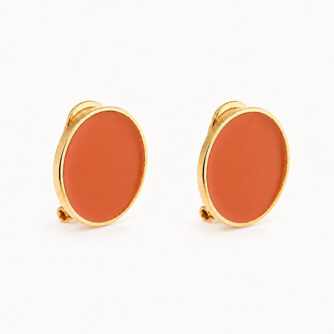 'Foliage' enamel earrings