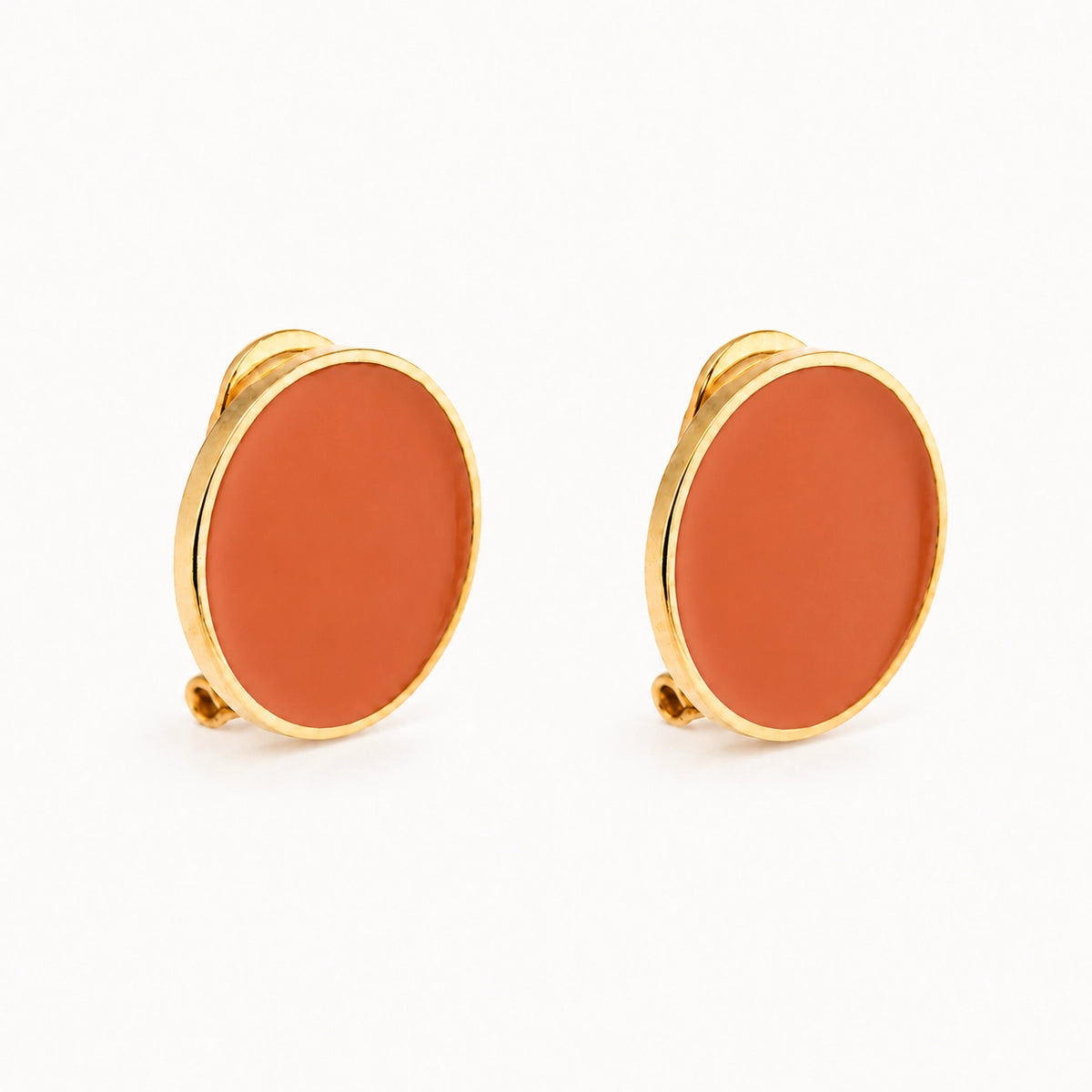 'Foliage' enamel earrings