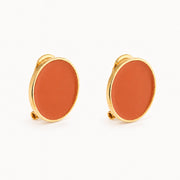 'Foliage' enamel earrings