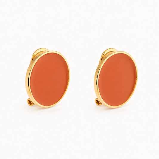 Pendientes de esmalte 'Follaje'