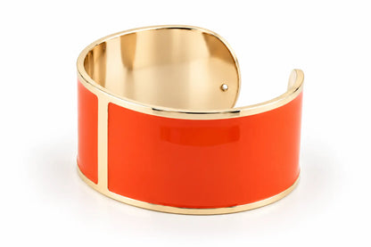 30mm 'Orange' Enamel Bracelet