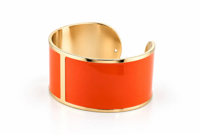 30mm 'Orange' Enamel Bracelet