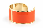 30mm 'Coral Orange' Enamel Bracelet