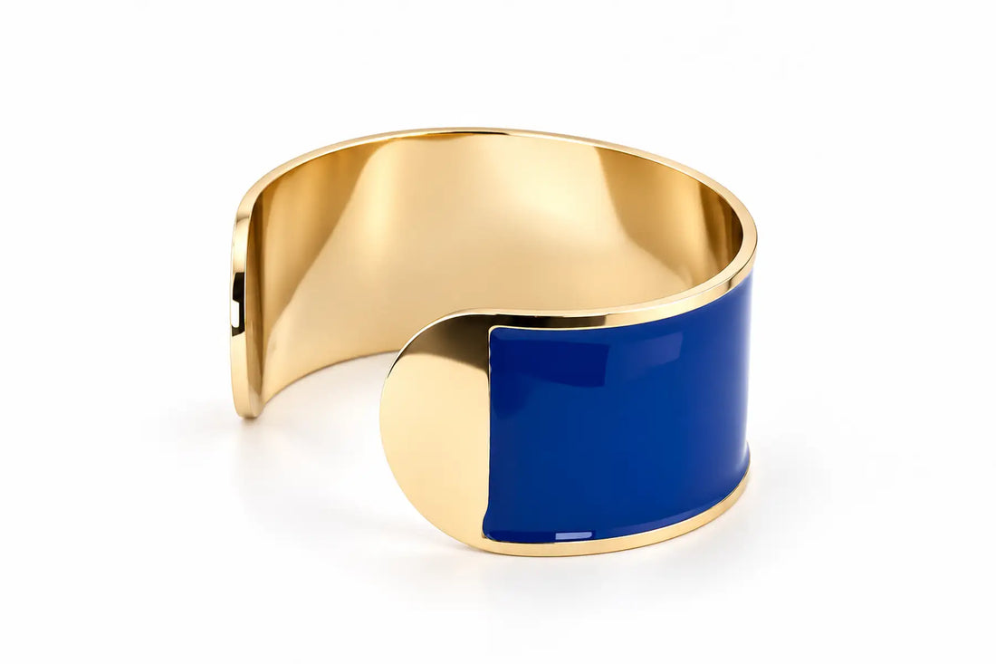 'Blue China' Enamel Bracelet, 30mm