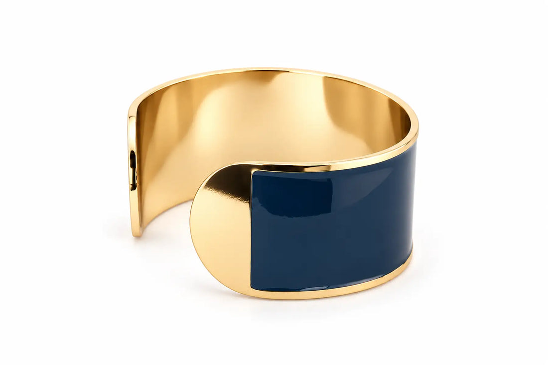 'Blue Armani' Enamel Bracelet, 30 mm