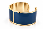 Prussian Blue Enamel Bracelet, 30mm