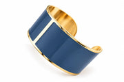 Prussian Blue Enamel Bracelet, 30mm