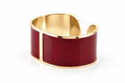 Burgundy Enamel Bracelet, 30mm
