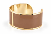 Enamel Bracelet L 30mm 'Caffellatte'
