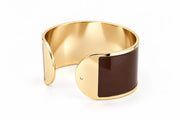 Enamel Bracelet L mm 30 'Chocolate'