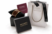 Enamel Bracelet L mm 30 'Chocolate'