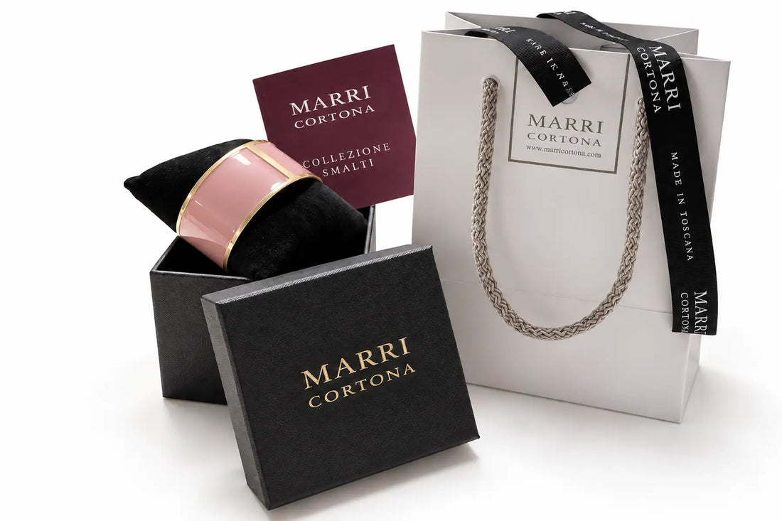 Enamel Bracelet L mm 30 'Cipria'
