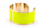 30mm 'Highlighter Yellow' Enamel Bracelet