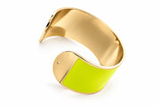 30mm 'Highlighter Yellow' Enamel Bracelet