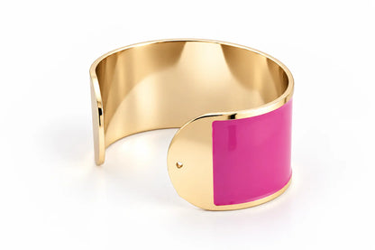 'Geranium' Enamel Bracelet, 30mm