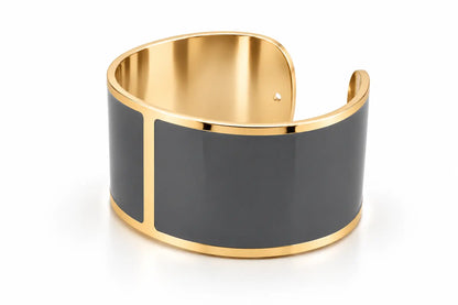 30mm 'Stone Grey' Enamel Bracelet