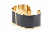 30mm 'Stone Grey' Enamel Bracelet