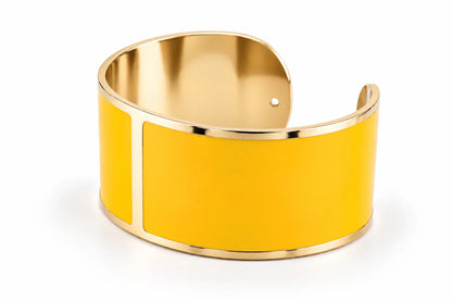 Enamel Bracelet L 30mm 'Sunflower'