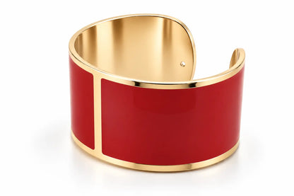 'Marsala' Enamel Bracelet, 30 mm
