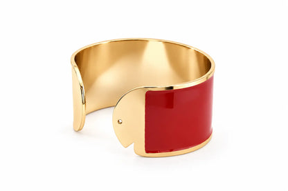 'Marsala' Enamel Bracelet, 30 mm