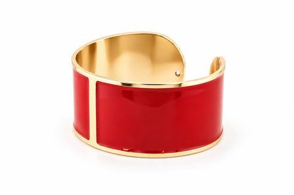 'Marsala' Enamel Bracelet, 30 mm