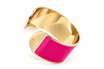Enamel Bracelet L 30mm 'Valentino Rose'