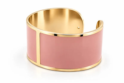 Antique Pink Enamel Bracelet, 30mm