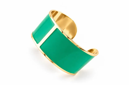 Enamel Bracelet L mm 30 'Emerald'
