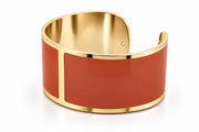 Enamel Bracelet L mm 30 'Terracotta'