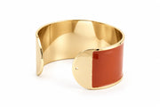 Enamel Bracelet L mm 30 'Terracotta'