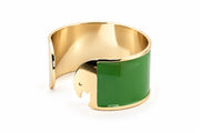 Bracelet Enamel L mm 30 'Green Aloe'