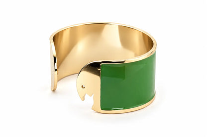 Bracelet Enamel L mm 30 'Green Aloe'
