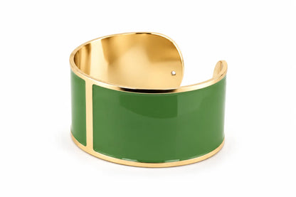 Bracelet Enamel L mm 30 'Green Aloe'