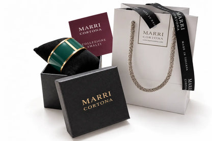 Bracelet Enamel L mm 30 'Green Aloe'