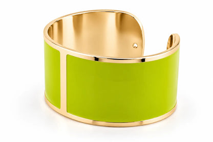 Lime Green Enamel Bracelet, 30mm