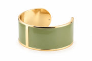 Enamel Bracelet L 30mm 'Salvia'