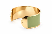 Enamel Bracelet L 30mm 'Salvia'