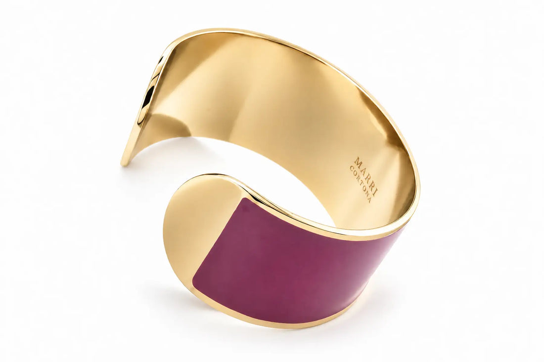 Enamel Bracelet L mm 30 'Purple'
