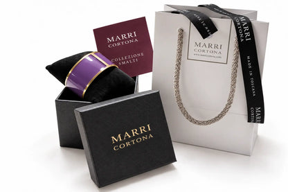 Enamel Bracelet L mm 30 'Purple'