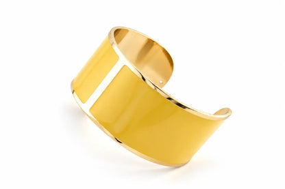 Bracciale Smalto L Giallo Zafferano
