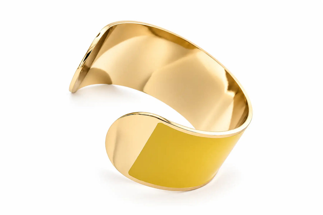Bracciale Smalto L Giallo Zafferano